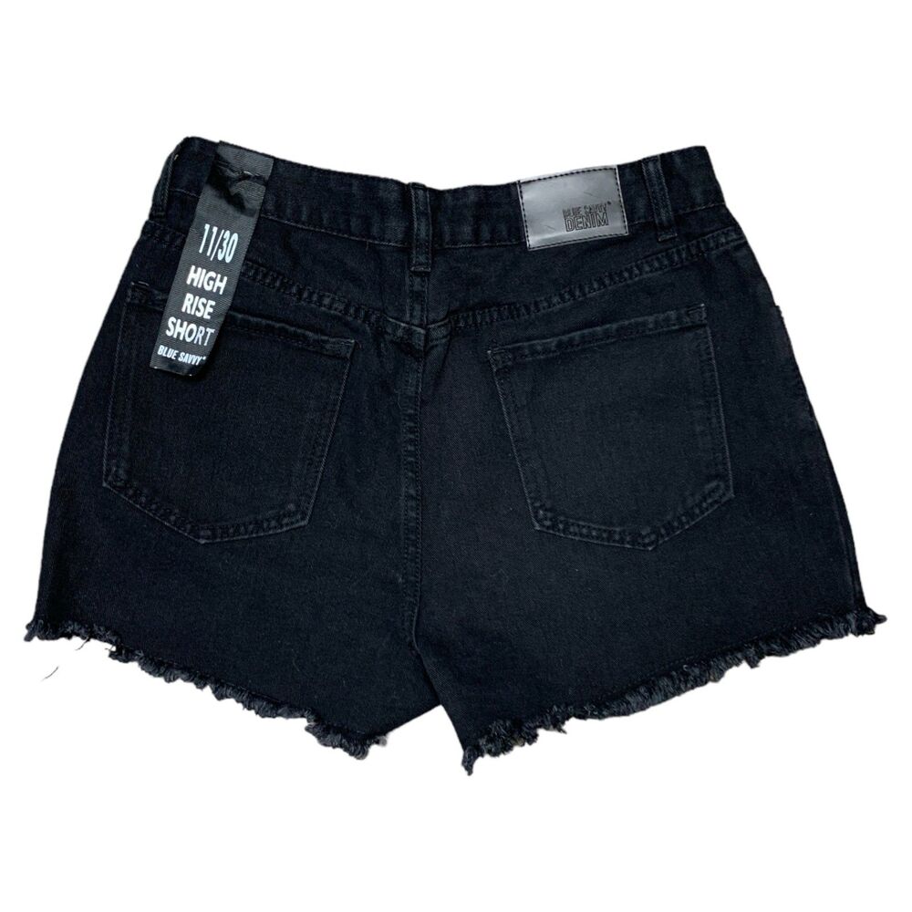 BLUE SAVVY Black Mom High Rise Jean Shorts, Size 11, NWT - Picture 3 of 10